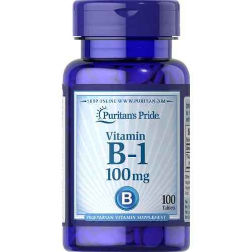 Puritans Pride Vitamina B-1 100 Mg 100 Tablets Ptr Sabor Sin Sabor