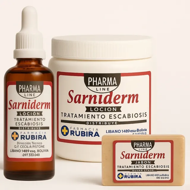 Pack Promo Sarna Escabiosis Crema + Loción + Jabón Sarniderm