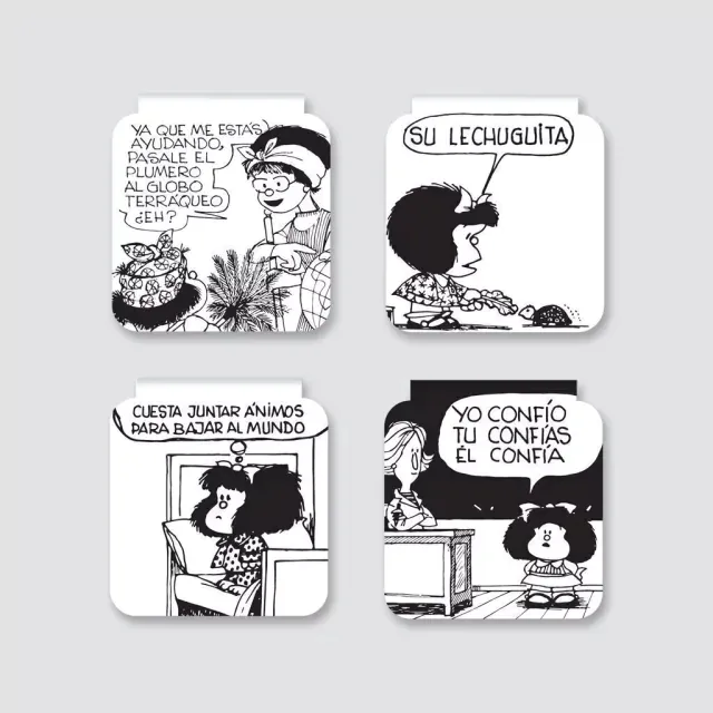 Marcadores Separadores Magnéticos Para Libro Mafalda