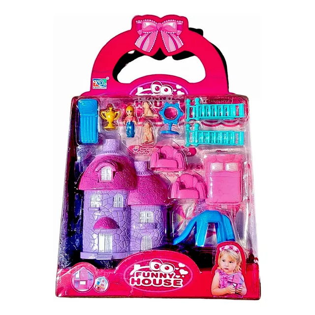Juguete Castillo Infantil De Muñecas + Accesorios Mascotas 