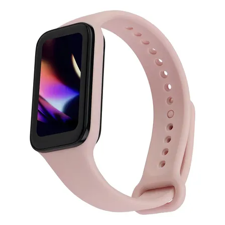 Pulseira Multi Smartband B2 Rosé Wr201 Multilaser Liso Rosa