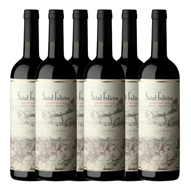 Vino Saint Felicien Cabernet Sauvignon 750ml. Caja 6 Bot.