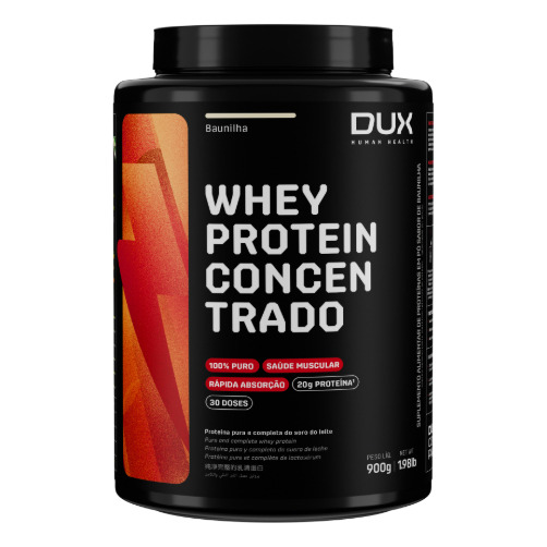 Dux Nutrition Whey Protein Concentrado Pote 900 G Sabor Baunilha Dux Nutrition Whey Protein Concentrado Pote 900 G Sabor Baunilha