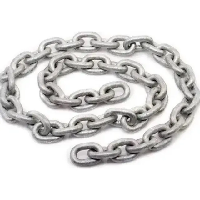 Kit C 30 Mt Corrente Calibrada Galvanizada A Fogo 6mm Lancha