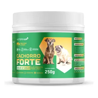 Cachorro Forte Vovô E Vovó 250g Suplemento Para Cães Idosos Com Glucosamina E Condroitina | Suporte Articular E Mobilidade | 1 Pote