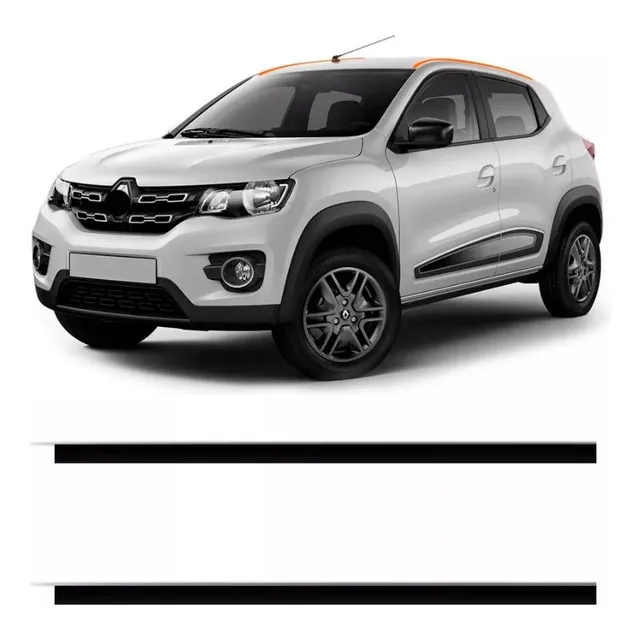 Par Friso De Teto Borracha Renault Kwid 2017 Ate 2022