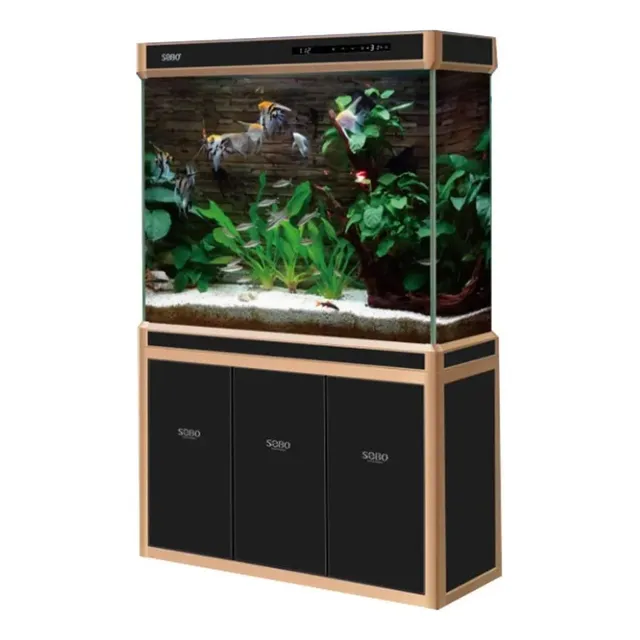 Acuario Sobo S2-1000hdl / 320l Filtro Sump Diseño Panorámico