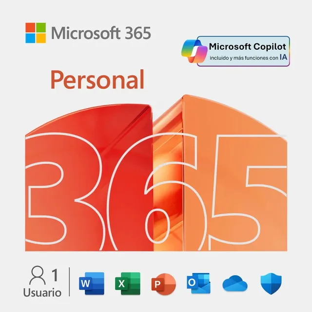 Licencia Microsoft 365 Personal 1 Año (office Nueva Versión)