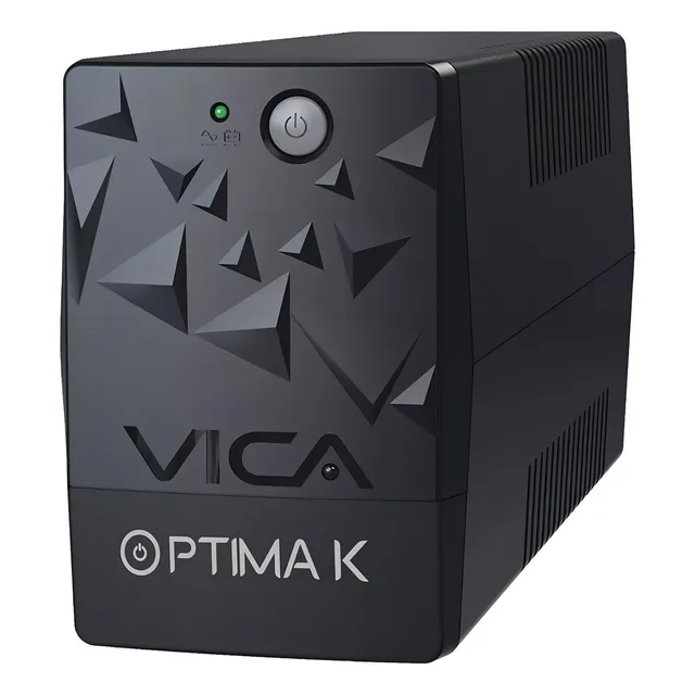 No Break Vica Optima K 1000 1000va 500w 6 Contactos Regulado Color Negro