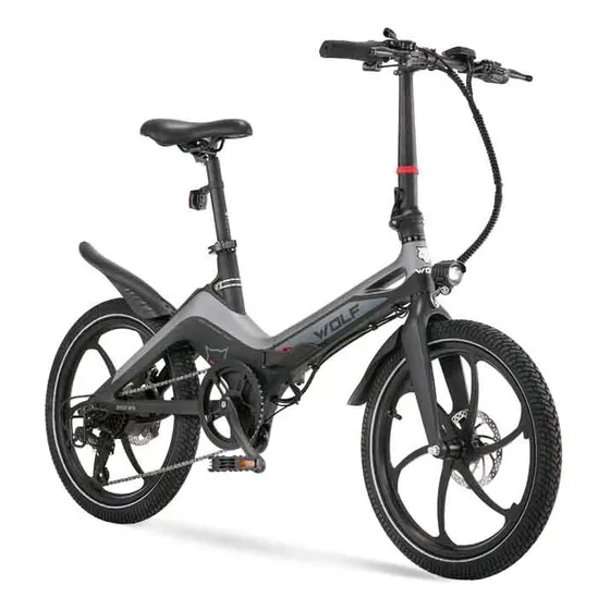 Bicicleta Eléctrica Wolf Rufus 350w Gris 2023 Auteco Color Negro/gris