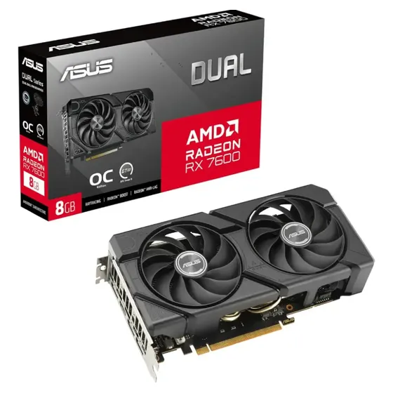 Tarjeta De Video - Asus Dual-rx7600-o8g-evo - 8 Gb Gddr6