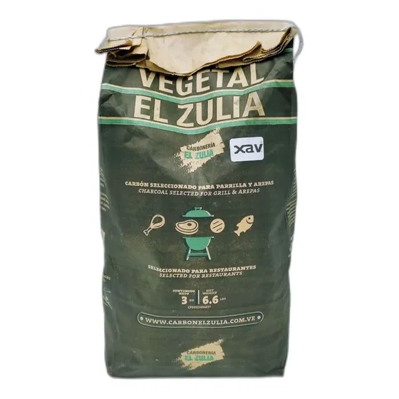 Bolsa Carbon Vegetal Parrillera 3kg Zulia 4716 Xavi
