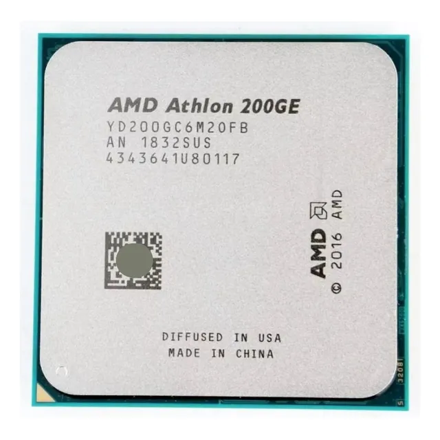 Procesador De Cpu De Doble Núcleo Amd Athlon 200ge X2 200ge