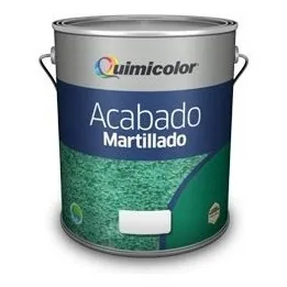 Esmalte Martillado Negro Quimicolor 1/4 De Galón