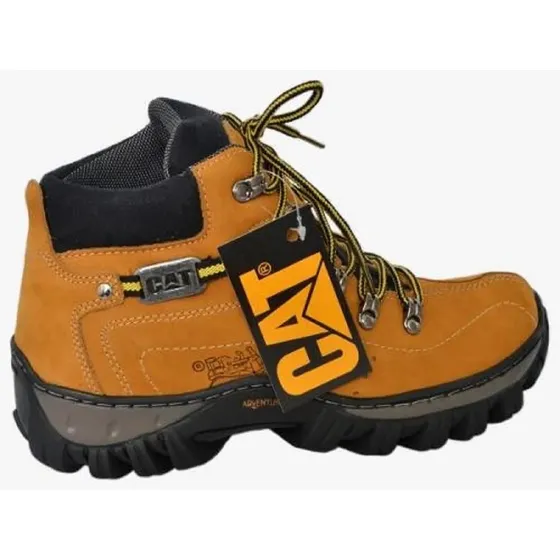Bota Caterpillar En Cuero Caño Corto Kit