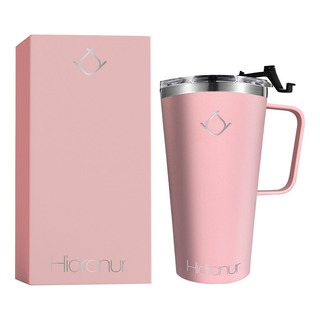 Termo Taza Vaso Con Tapa Para Bebida Fría Caliente 16oz Rosa Termo Taza Vaso Con Tapa Para Bebida Fría Caliente 16oz Rosa