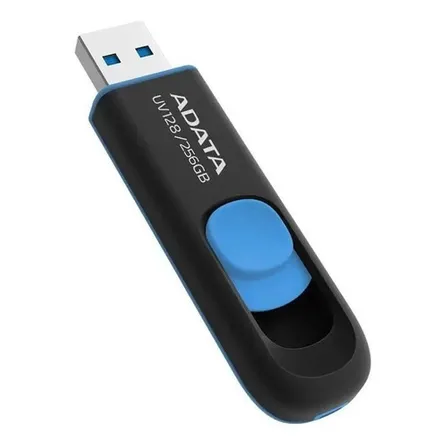 Pendrive Adata Uv128 Usb 3.2 256gb Negro Y Azul