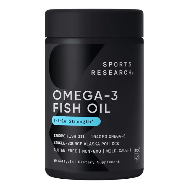 Omega 3 Fish Oil Premium Triple Fuerza Epa Dha Capsulas Blan Sabor Sin Sabor