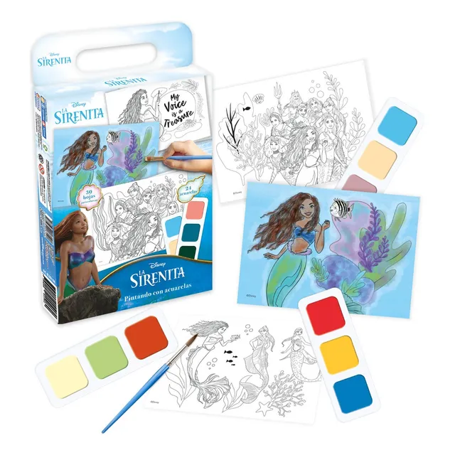 Pintando Con Acuarelas Disney Mas 24 Colores Colorear