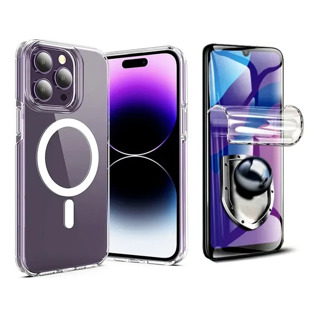 Case Reforzado Magsafe + Hydrogel - Para iPhone - Protector