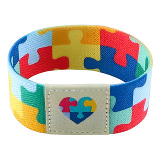 Pulseira Identificação Autista Autismo Elastico Confortável Pulseira Identificação Autista Autismo Elastico Confortável