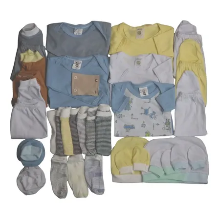 Kit 30 Pçs Enxoval Bebes Roupas Para Recem Nascido Atacado