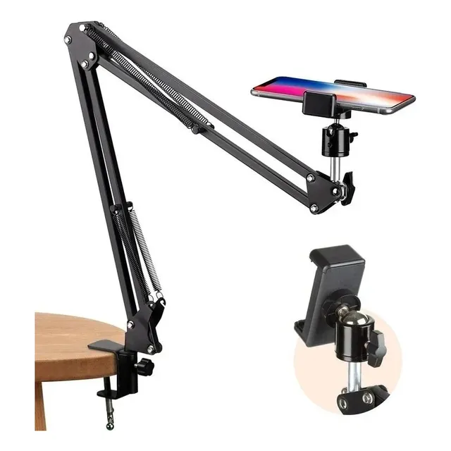 Soporte Celular Y Cámara Flexible De Mesa