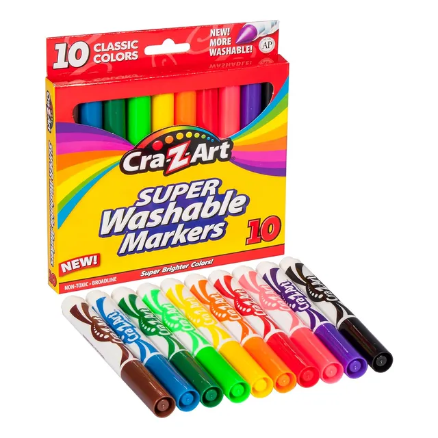Marcadores Superlavables Cra-z-art Classic, Punta Ancha, ...