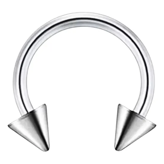  Piercing Ferradura Spike Titânio F136 Septo Hélix