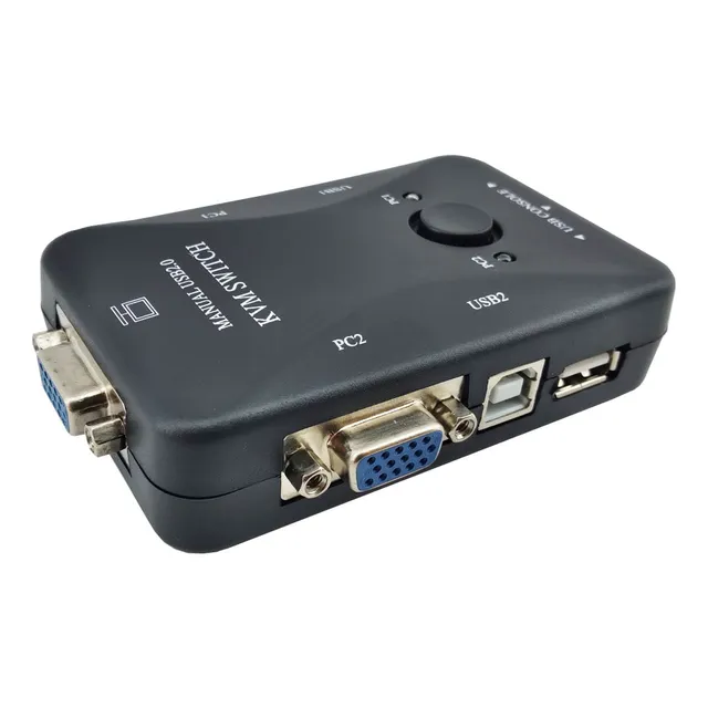 Switch Kvm Selector Hdmi O Vga 2 Puertos