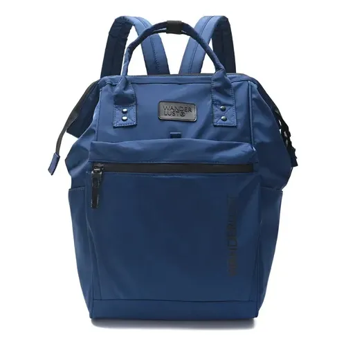 Mochila Wanderlust Boca Pez Azul Antirrobo Reforzada Urbana