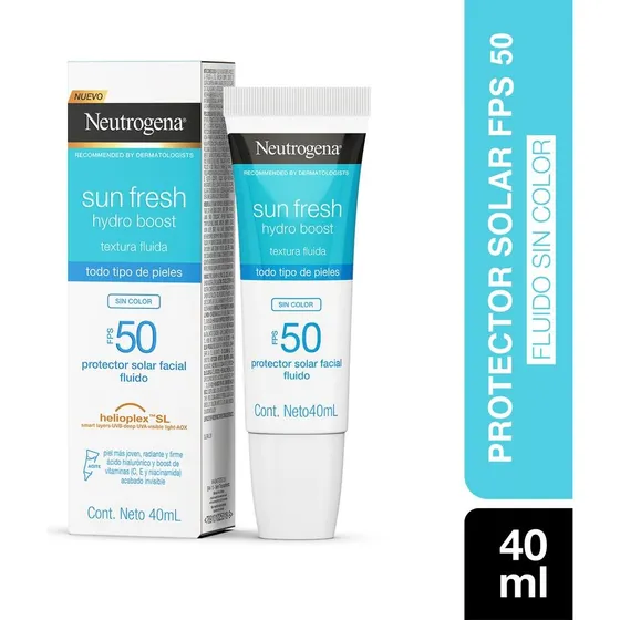 Protector Solar Neutrogena Hydro Boost Sin Color Fps50 40ml