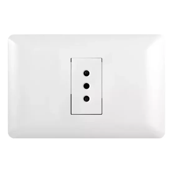 X10 Tomacorriente Enchufe Hembra Simple 10a 250v Sec Want Color Blanco