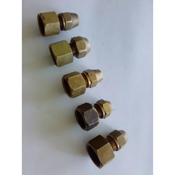 5 Conectores Adaptadores Bronce Flare 3/8 Od X1/2 Npt Hembra