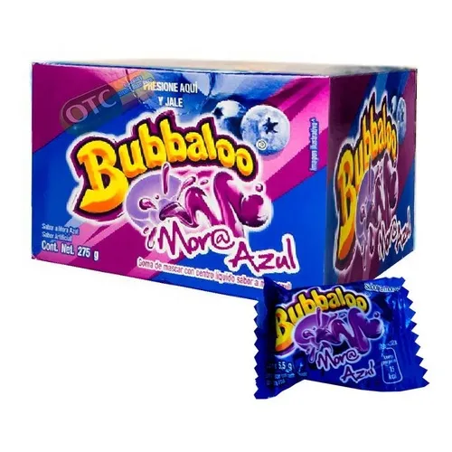 Chicles Bubbaloo Mora Azul
