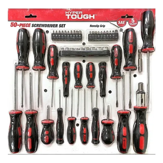 Juego De Destornilladores Hyper Tough 50 Piezas 