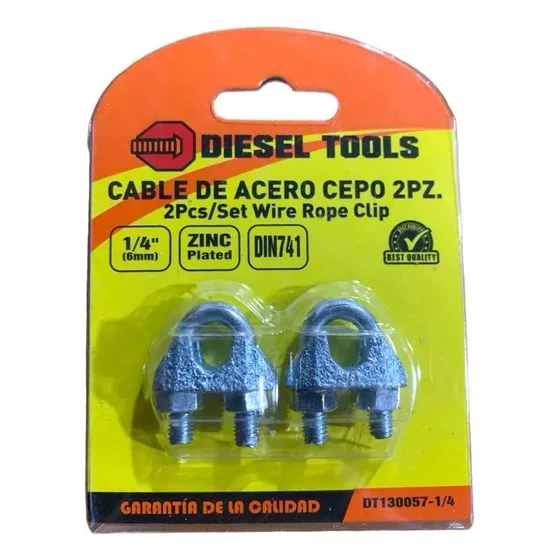 Perro Galvanizado Para Guaya 1/4 