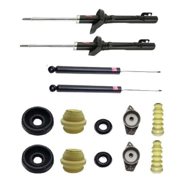 Kit 4 Amortiguadores Vw Jetta A4 1999-2010 C/bases Y Rebote
