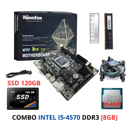 Combo Pc Tarjeta Madre Procesador Intel I5 8gb Ram Ddr3 Hdmi