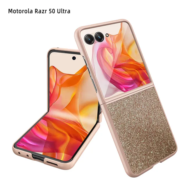 Funda For Motorola Moto Razr 50 Ultra Case Con Externa Mica