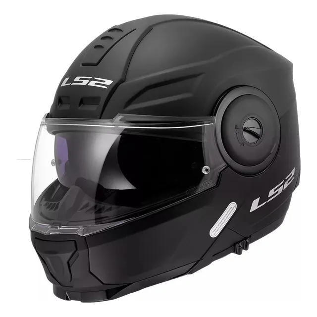 Casco Abatible Ls2 Scope 2 Ff902 Solid Negro Mate