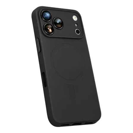 Carcasa De Silicona Slim Premium Para iPhone Negro iPhone 18 Pro / 17 Pro
