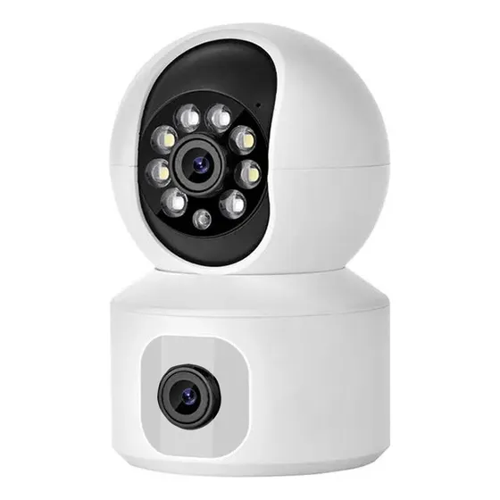 Camara Inteligente Doble Wifi 360° Hd Con Micrófono