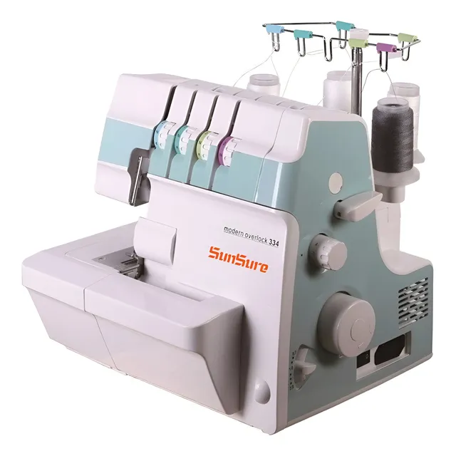 Máquina De Coser Overlock Familiar 4 Hilos Sunsure Oferta!