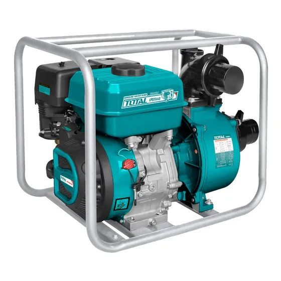 Motobomba Industrial A Nafta Total - Motor 7Hp, 4 Tiempos, 208cc - Altura Máxima 28m, Caudal 550L/min - Diámetro 2'' - TP3202