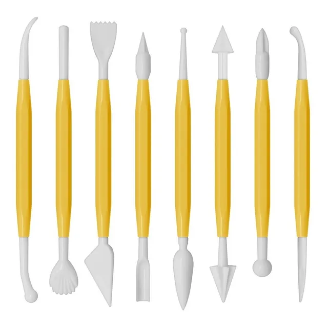 Set 8 Estecas Herramientas Moldear Fondant Arcilla Pasta