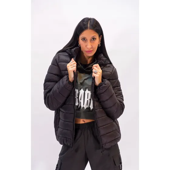 Campera Inflable Mujer Con Piel Capucha Moda Importada Dama