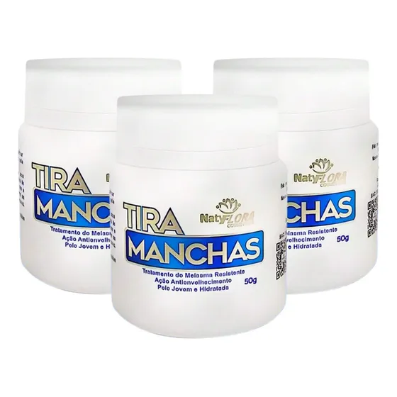 Kit 3 Pomada Tira Manchas Com Ação Antienvelhecimento 50g