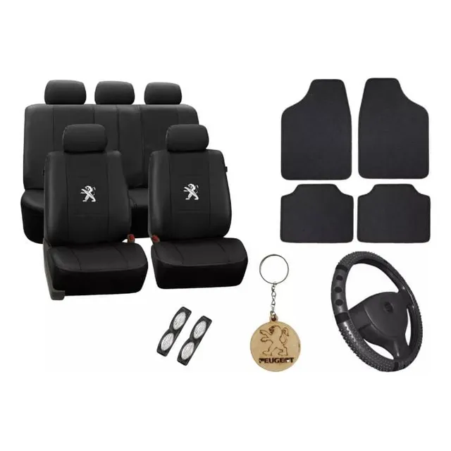 Kit Cubre Asientos + Jgo Alfombra Etc Peugeot 307 , 2001/ 11