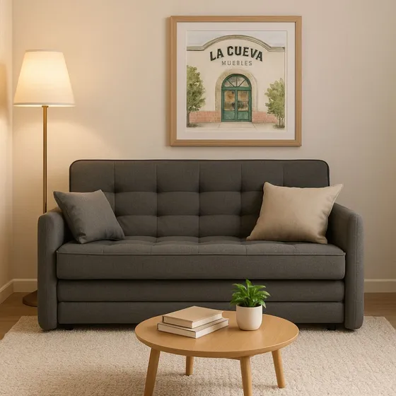 Sofá Cama - Sillon Cama - Tapizado En Tela - Living - Lcm